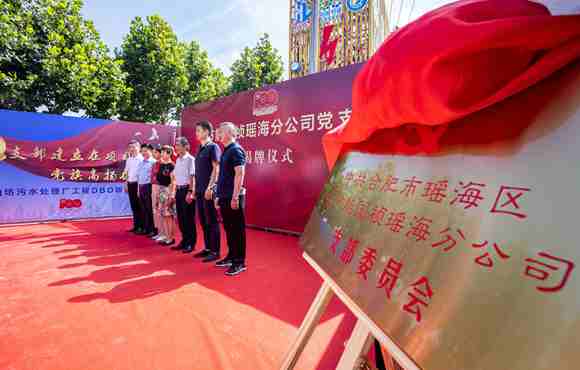 九游老哥J9俱乐部官网瑶海分公司党支部成立揭牌仪式顺利举办